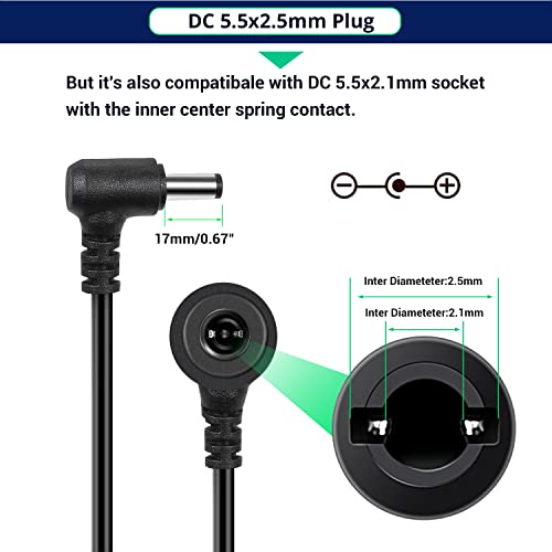 Image of Facmogu 24V 6A Power Adapter AC 100-220V to DC 144W Power Supply US Plug Switching PC Power Cord for LCD Monitor LED Strip Light DVR NVR Security System Accessories