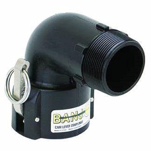 Banjo 90 Deg 2" Female Coupler - 2" Male Thread Poly Cam Lever (200B90)