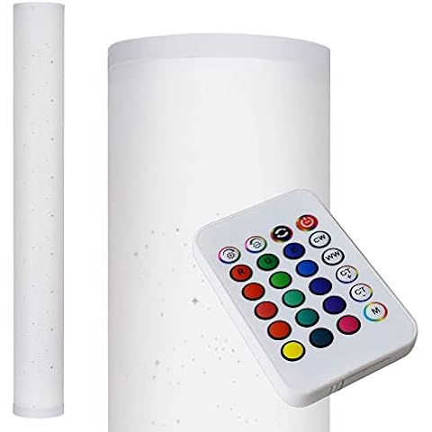 max K O M F O R T LED Stehlampe RGB + warweiß und neutralweiß - 10W 104 cm mit Fernbedienung Farbwechsel Lichtsäule Lichteffekte Stehleuchte modern Cover