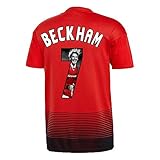  Man Utd Home Trikot 2018 2019 + Beckham 7 (Gallery Style) - XS