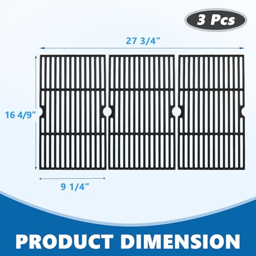 Image of SafBbcue DGF493BNP 16.5 inch Grill Grates for Dyna Glo DGH474CRP DGH483CRP DGB494SPB DGB495SDP, Backyard BY13-101-001-12 GBC1440W, Kenmore 146.23678310 146.16132110 146.20164510 146.23679310 Grill Parts