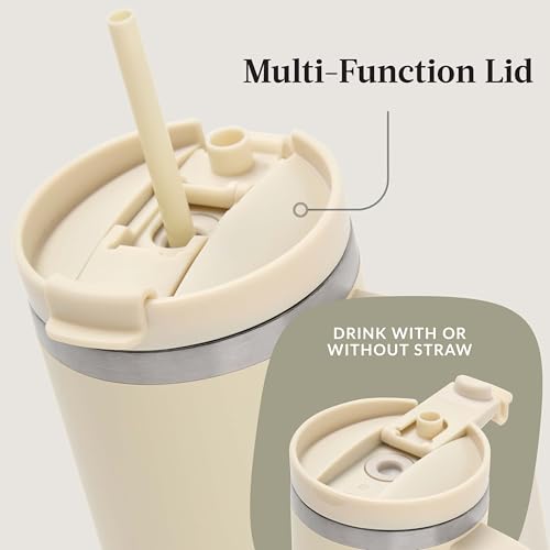 Image of Contigo Streeterville Leak-Proof, 30oz Tumbler, Cold for up to 29 hours, Stainless Steel, Oatmilk