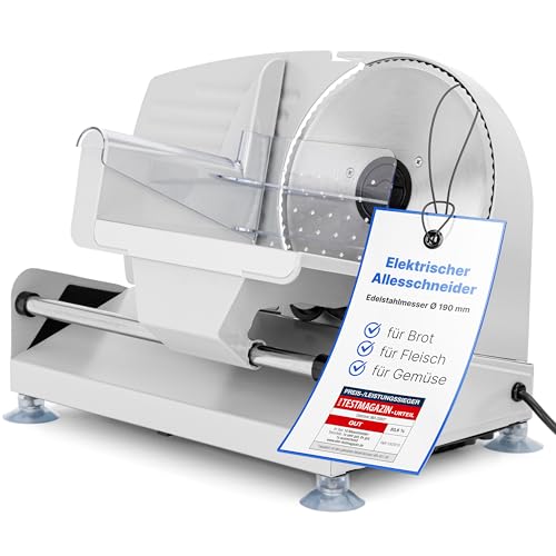 Clatronic 3585 Affettatrice Elettrica In Acciaio Inox Regolabile Taglio Disco 19 Cm 150 W Steel 11 Fluid_Ounces Sinteticoclatronic Ma 3585 Electric 150W Metal - 9