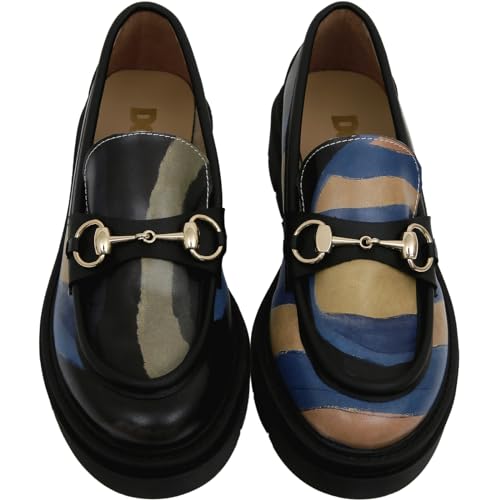 Image of DOGO Penny Loafers for Women - Handmade and Vegan Leather Platform Loafers for Women