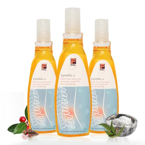 Planet Herbs Synotiz Pain Relief Oil Roll-On 150ml (50ml x 3) – Fast Knee, Joint & Muscle Relief, Eases Swelling, Herbal Formula for Back & Body Aches