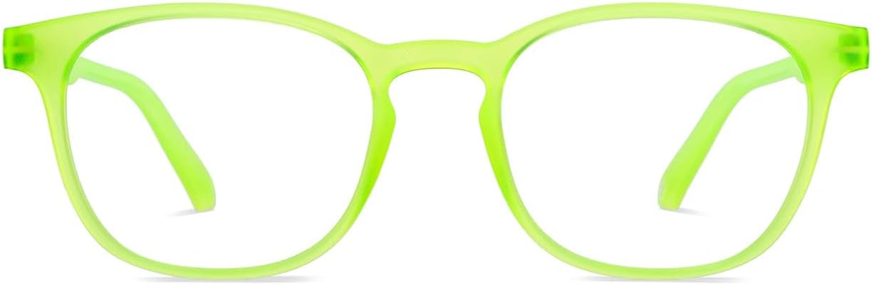 HUSTLR Zero Power Bluecut & Antiglare Computer Eyeglasses | Full Rim Square | As Seen On Shark Tank | Peyush Bansal Glasses | For Men & Women | Small | LB E14058-N