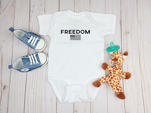 Ink Trendz Freedom Patriotic Onesie with American Flag Turning Point Infant Bodysuit4