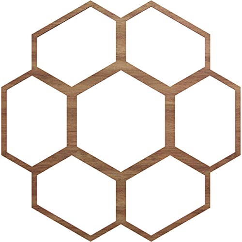 Image of Ekena Millwork 24 inchOD x 8 1 /2 inchID x 3 /8 inchT Florin Wood Fretwork Pierced Ceiling Medallion, Walnut