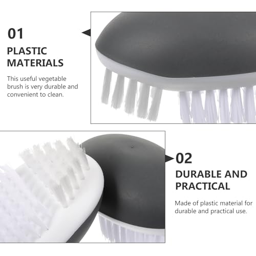 Cepillo para limpiar frutas y patatas lavable accesorio de plástico cocina pack de 2 4