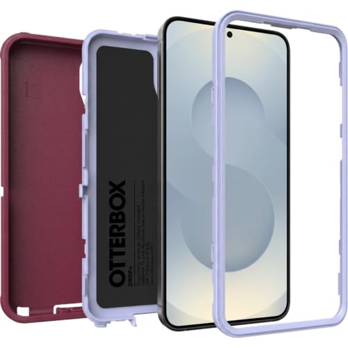 Image of OtterBox Samsung Galaxy S25+ & Galaxy S24+ (Only) - Defender Series Case - Plum Mist (Pink & Blue) - Rugged & Durable - with Port Protection - Wireless Charging Compatible