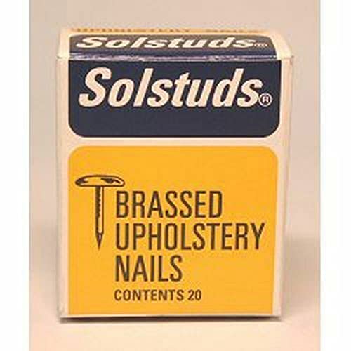 Shaw Upholstery Solstuds Brass 10mm, White