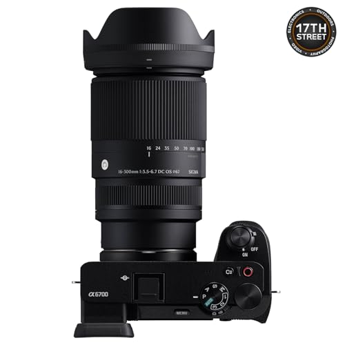 Image of Sigma 16-300mm f /3.5-6.7 DC OS Contemporary Lens for Canon RF - APS-C All-in-One Zoom Lens with 64GB Extreme SDXC Memory Card, Corel OEM Photo Video Art Software Kit & Digital Camera Backpack - Bundle