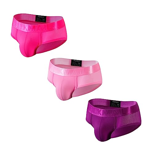 JOCKMAIL 3PCS/Pack Men Underwear Briefs Athletic Underwear Briefs Mens Breathable Briefs for Sport Gym