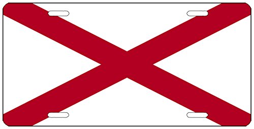Rogue River Tactical Alabama State Flag License Plate Novelty Auto Car Tag Vanity Gift AL
