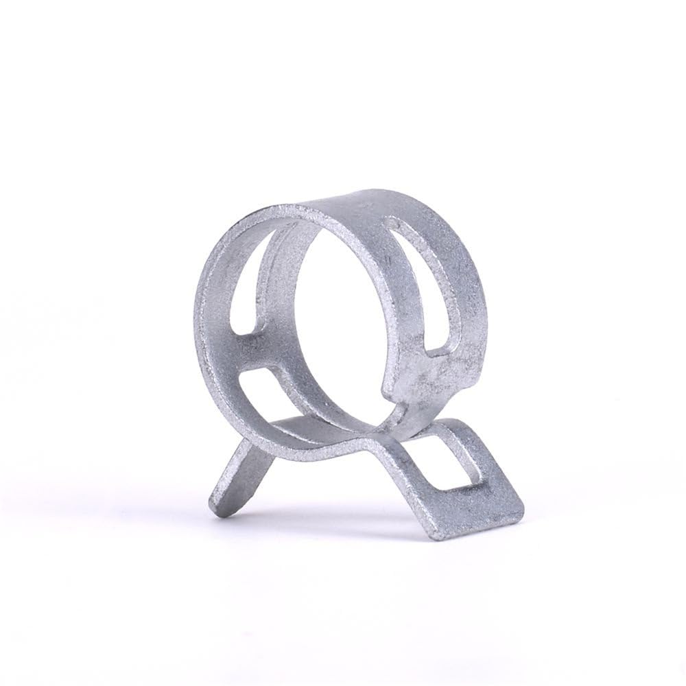 Morsetto a molla rivestito in acciaio al manganese da 65 MN, diametro interno 5 mm-22 mm, morsetto per tubi in acciaio elastico ad alta resistenza, 22 mm, 50 pezzi