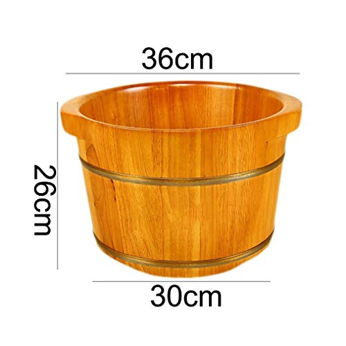 Balde de spa para pies de madera con masajeador miniatura 2