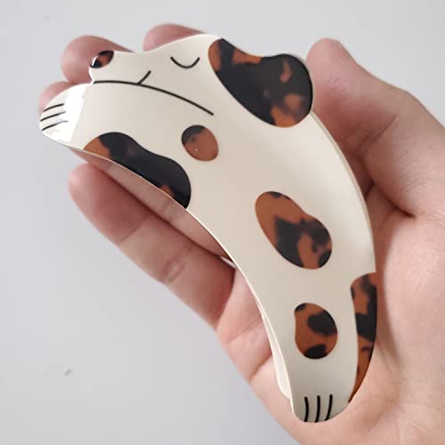 Hair Clips,Claw Clips,Hair Clips For Women,Spotted Dog Claw Clip,Cute Dog Shaped Hair Clip,Eva Hair Clips,Brown #TOP2