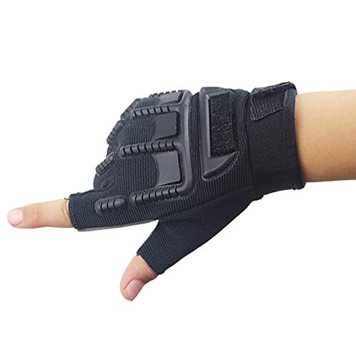 JMsDream Children Tactical Half Finger Gloves Riding Gear Roller Skating Mountain Bike Cycling