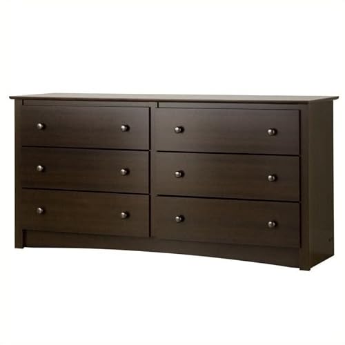 Home Square Fremont 4 Piece Furniture Set With 2 Wooden Night Table, 6-Drawer Dresser And 5-Drawer Chest In Espresso #TOP3