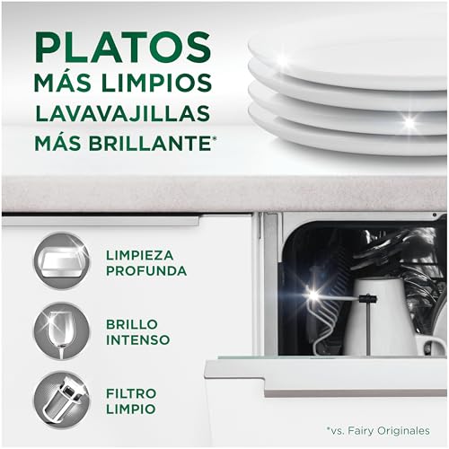 Miniatura 3 de Fairy Platinum Cápsulas De Lavavajillas, Limón, 34 Cápsulas, Potente Incluso Con Los Restos De Comida Más Difíciles, Platos Limpios, Lavavajillas Brillante, Filtro Limpio Sinasa (Paquete de 4)