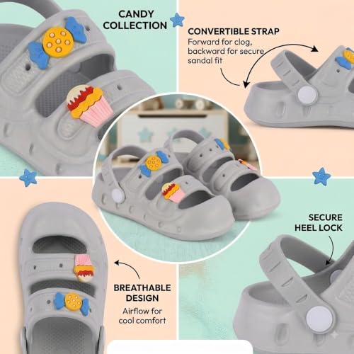 Image of SMARTOTS Kids Sandals for Boys & Girls, Lightweight Comfortable Casual Sandal Slippers for Daily Use, Home, Outdoor Play and Rainy Season
