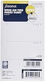 Filofax Personal Week on Two Pages English Monday Start 2020 Diary
