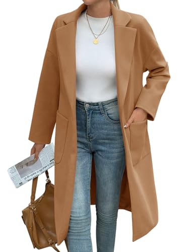 Manteau long femme confortable pour éliminer l'inconfort de la mi-saison
