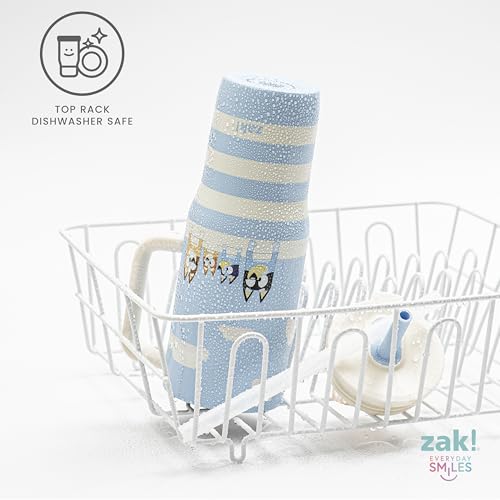 Zak Designs Bluey Sutton Travel Tumbler for On the Go, 30oz Stainless Steel with Vacuum Insulation, Silicone Straw, and Carry Handle for Cold Drinks (Bluey, Bingo, Bandit, Chilli) #4