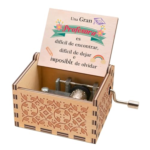 Regalos Originales Cajas de Música para Profesores,Regalo Profesora Infantil Primaria Personalizados de Fin de Curso