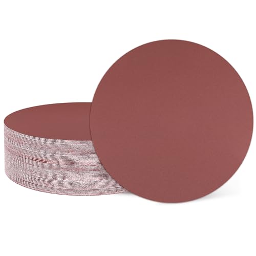 QUARKZMAN 30 Pcs 180 mm 7 Inch Discos De Lijado 800 Grit Papel De Lija De Gancho Y Bucle Almohadillas Para Lijadora Orbital Aleatoria Para Carpintería Automotriz Metal