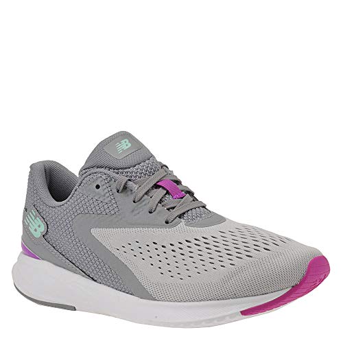 New Balance Women's Vizo Pro Run, Grey/Purple, 9 Medium