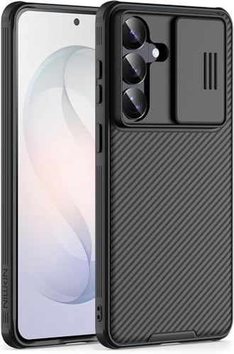 Image of Nilkin Classic Series for Samsung S26 Plus (s26+) Case with Camera Cover, [Camera Lens Protector] [Scratch-Resistant] [360 Full Protection] Shockproof Slim Phone Case (Black, S26Plus)