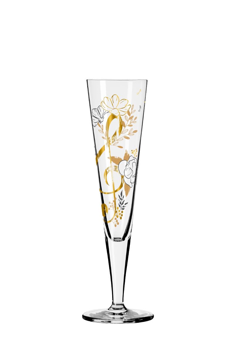RITZENHOFF 1071045 champagneglas 200 ml - Serie Goldnacht nr. 45 - designerstuk met echt goud Made in Germany