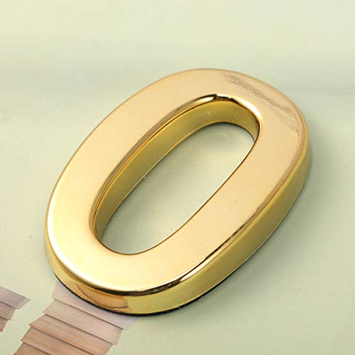 VOSAREA 10 Stücke Tür Zahlen, 3D 0-9 Hausnummer Aufkleber Selbstklebende Türnummer Golden Briefkasten Zahlen Adresse Haus Nummern für Haus Hotel Tür, 5cm