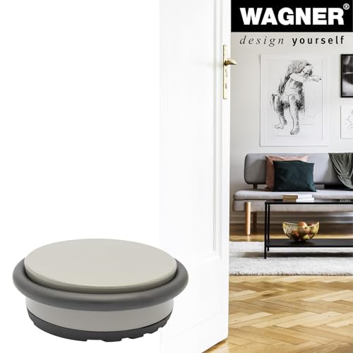Wagner Doorstop Big Disk Color Middle Grey, diameter 98 x 30 mm, Middle Grey, Premium Buffer Made of Coated Industry Steel - Image 3