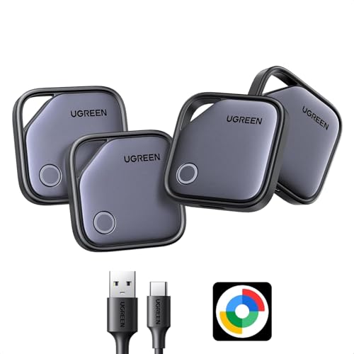 UGREEN FineTrack G Tag Traceur Fonctionne avec Find Hub Android Uniquement Chargement USB C Localisateur Objets Bluetooth pour Clés Valises Portefeuilles...