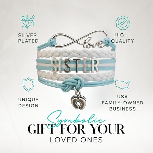 Infinity Collection Sister Bracelet -Sister Jewelry- Sister Charm Bracelet, Big Sister Bracelet for Girls- Gift for Sisters2