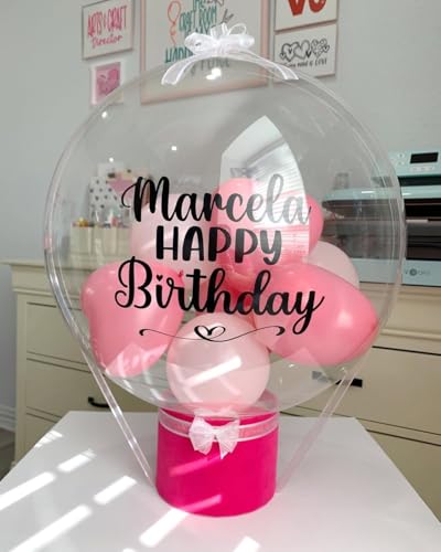 Image of 24 Inch Bobo Balloons, 10PCS Bubble Clear Balloons Helium Style Large Transparent Balloon for LED Light Up Balloon Birthdays Anniversary Weddings Baby Showers Prom New Years Party Decorations