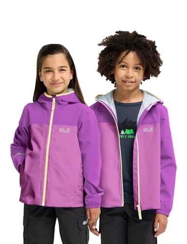 Chaqueta Niñas Jack Wolfskin Adventuretribe 2l Jkt K cortavientos impermeable color azul