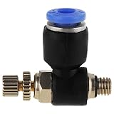 20 stücke Luftstromgeschwindigkeit Steuerventil OD 4mm M5 Pneumatische Stecker Schnellanschlüsse