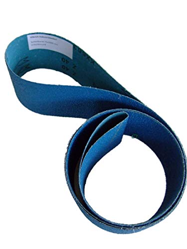 Olbrich-Industriebedarf Lot de 20 bandes abrasives 75 x 2000 mm Grain 40 Inox et acier inoxydable