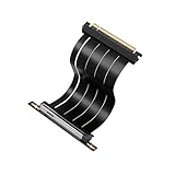 EZDIY-FAB PCIe 5.0 x16 ライザーケーブル 20cm 90度 128GB/s 超高速転送 RTX 50/40・RX 9000/7000 対応 GPU垂直マウントブラケット PCIe 4.0/3.0 下位互換 PCIe延長ケーブル ライトアングルコネクタ - ブラック