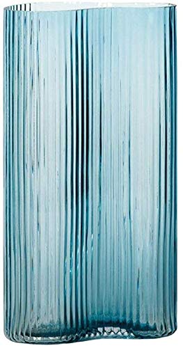 Vase en verre soufflé à la main antique MU objet d'art transparent salon