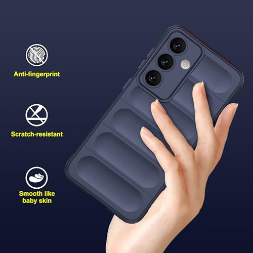Image of amazon basics Back Case Cover for Samsung Galaxy S24 Plus 5G | Compatible for Samsung Galaxy S24 Plus 5G Back Cover | Liquid Silicon Magic Case with Camera Protection | Sapphire
