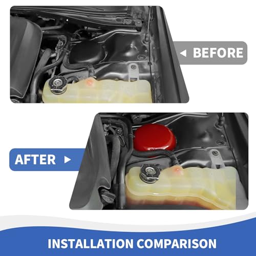 Image of RAZPOY Engine Compartment Suspension Cover Engine Bay Accessories Compatible with Dodge Challenger Charger 2009-2024, Red