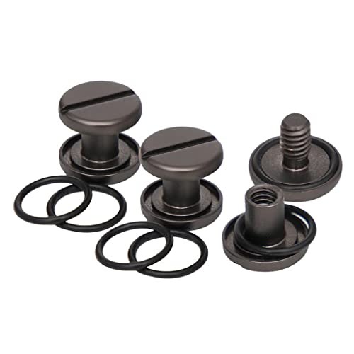 jojomis 6X BCD Bolts Assembly Screws for Back Plate/Wing Scuba Diving - Stainless Steel M8x10mm Black