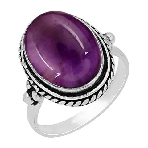 Amethyst Silver Plated Ring by Sterling Silver Jewelry Cover