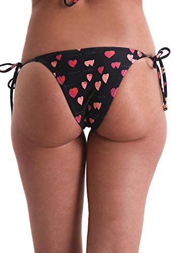 Calcinha Biquíni Avulso Lacinho Bossa Nova PPOETA - Preto - GG