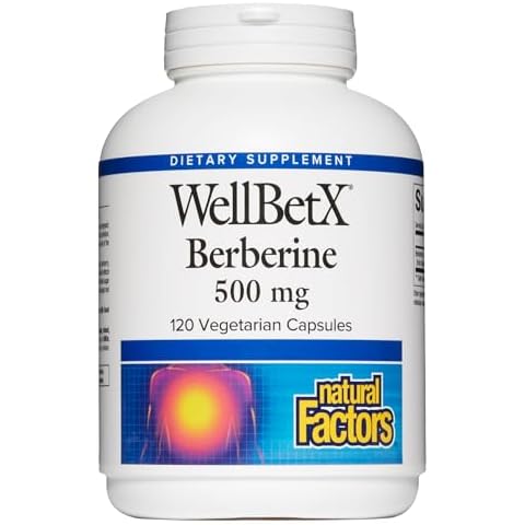 Natural Factors WellBetX Berberine, 500 mg, 120 Capsules Cover