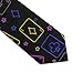 MZERSE Fashion Neckties Mens Shirt Uniform Skinny Tie for Business Holiday Necktie Trippy Neon Magic Playing Card
